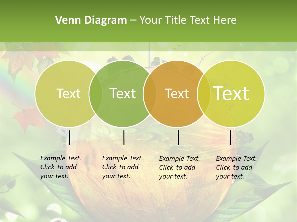 Sphere Leaf Plant PowerPoint Template
