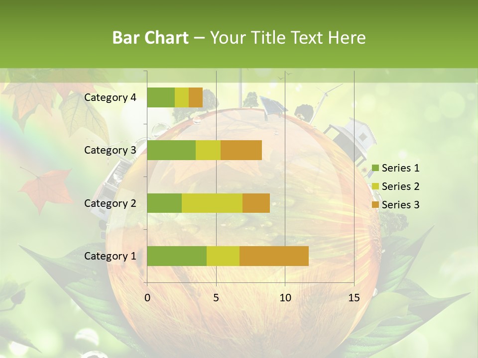 Sphere Leaf Plant PowerPoint Template