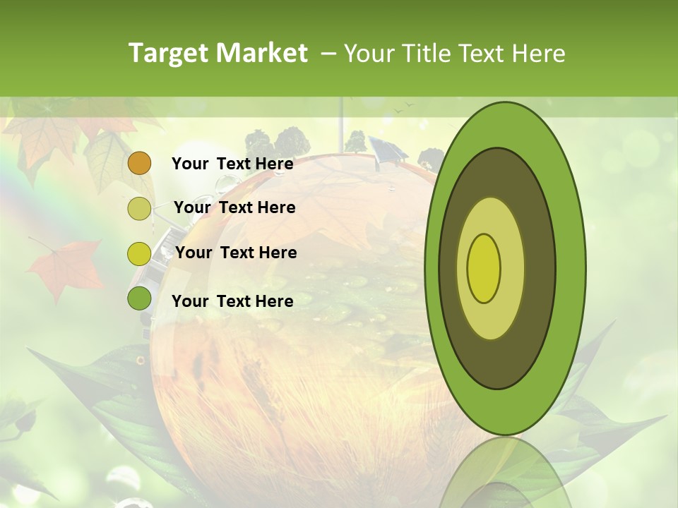 Sphere Leaf Plant PowerPoint Template
