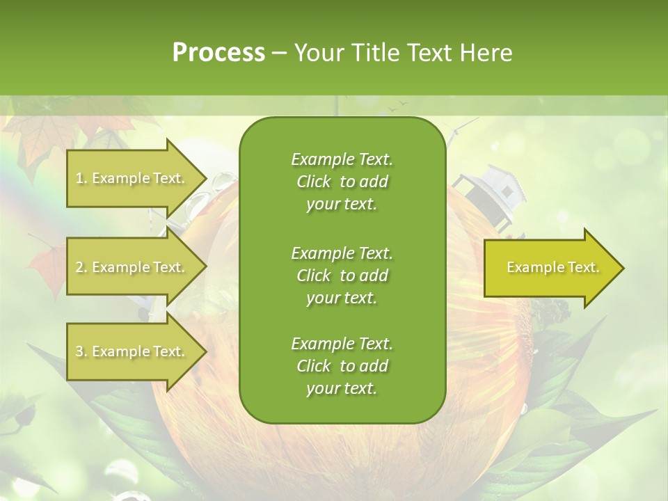 Sphere Leaf Plant PowerPoint Template