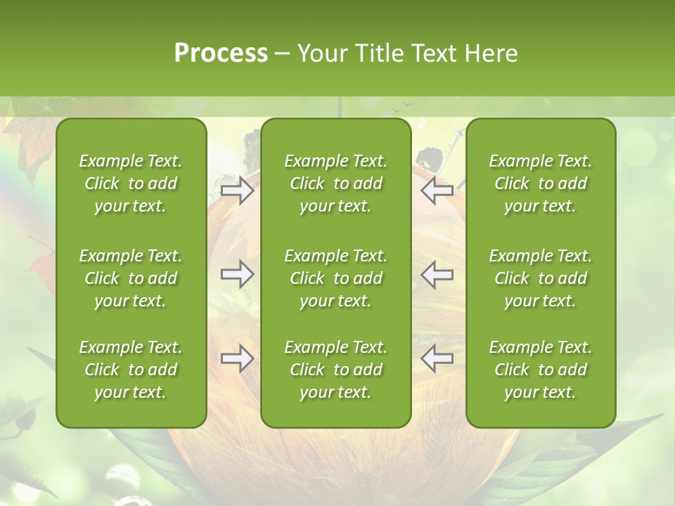 Sphere Leaf Plant PowerPoint Template