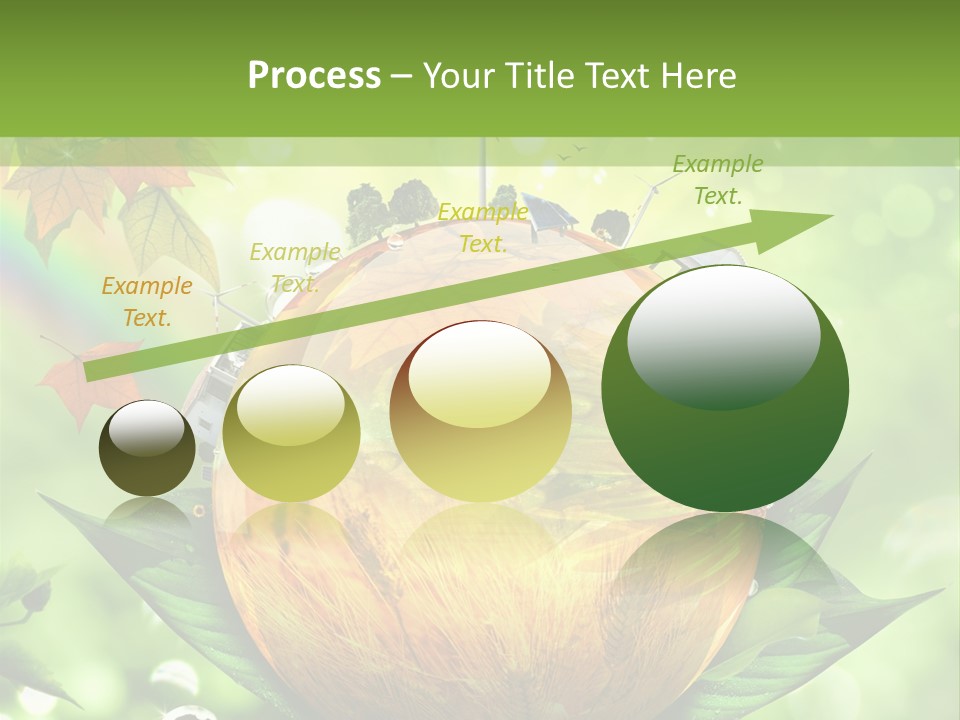 Sphere Leaf Plant PowerPoint Template