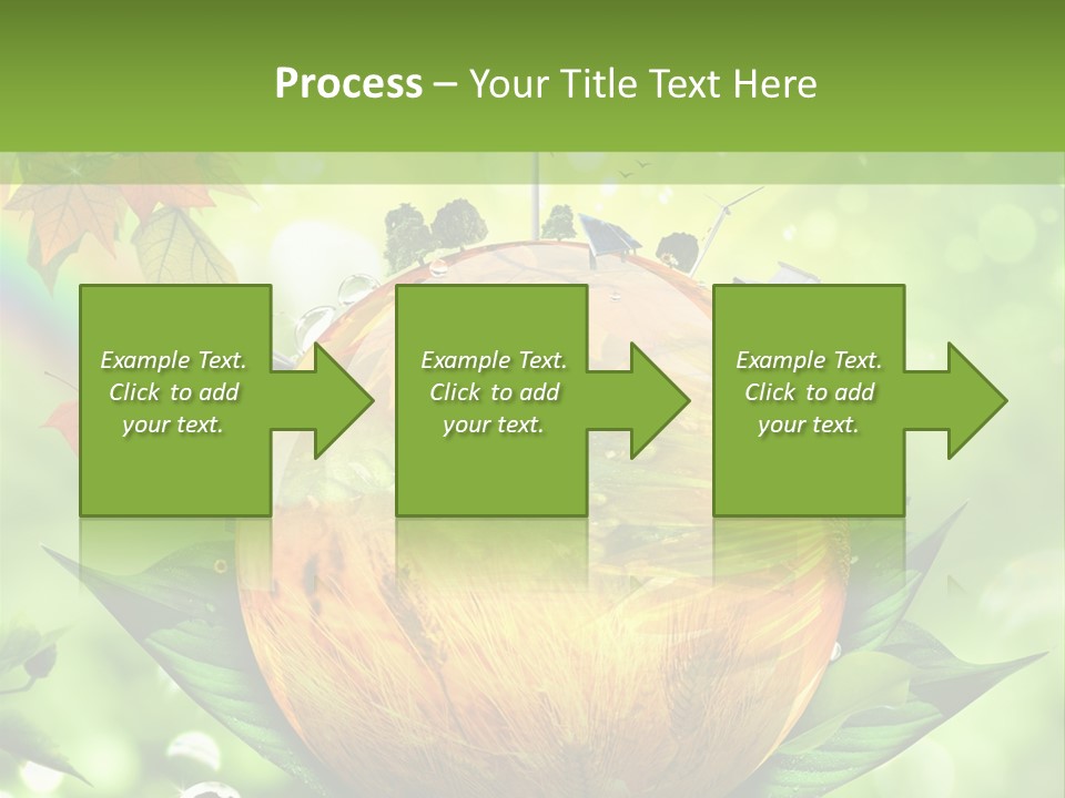 Sphere Leaf Plant PowerPoint Template