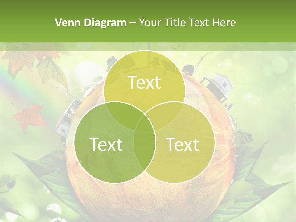 Sphere Leaf Plant PowerPoint Template