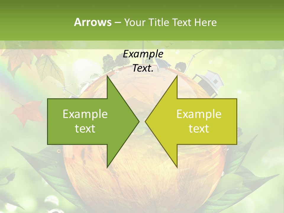 Sphere Leaf Plant PowerPoint Template