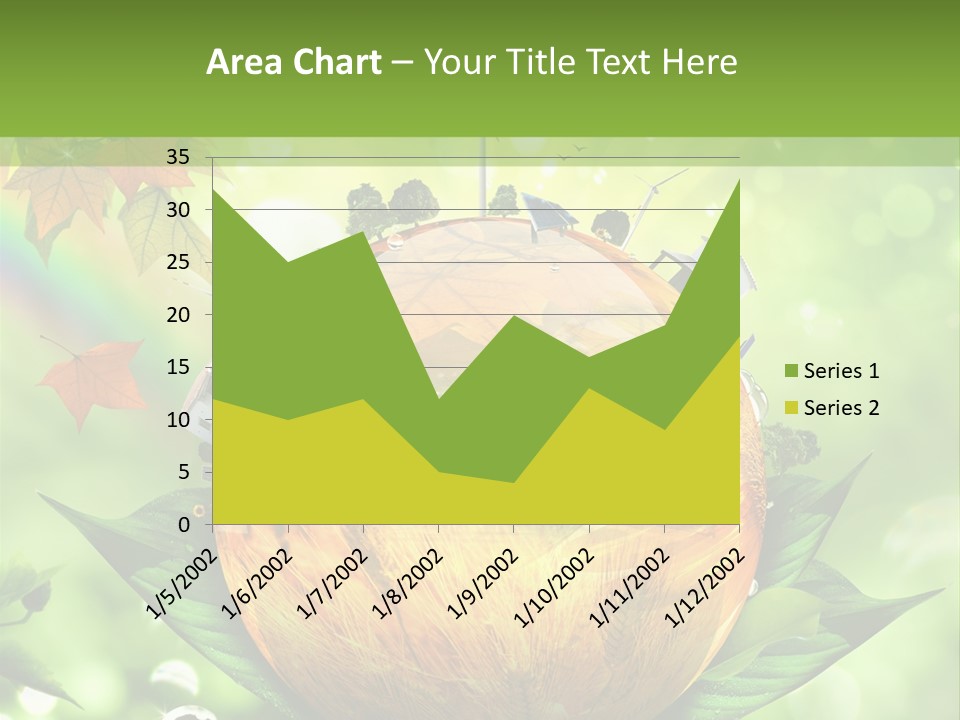 Sphere Leaf Plant PowerPoint Template