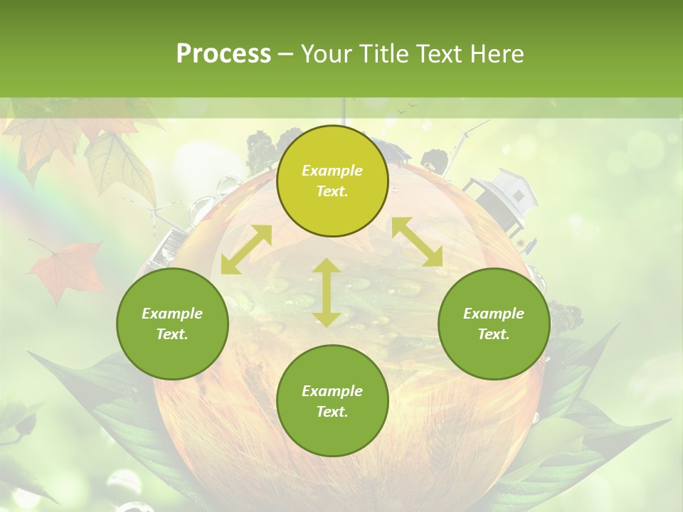 Sphere Leaf Plant PowerPoint Template