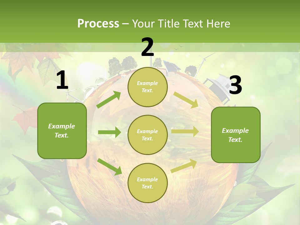 Sphere Leaf Plant PowerPoint Template