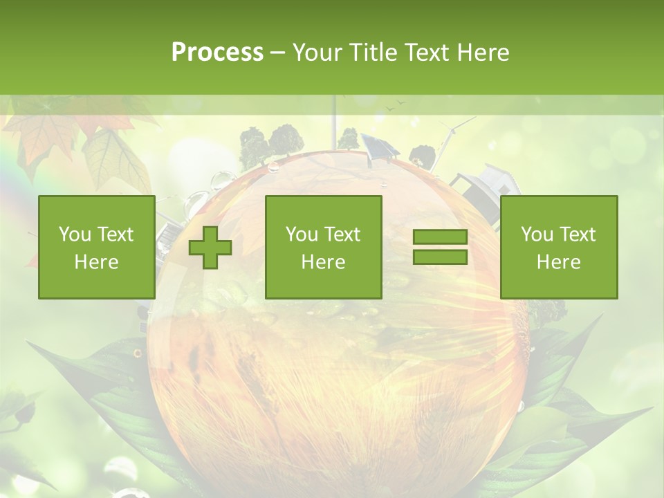 Sphere Leaf Plant PowerPoint Template