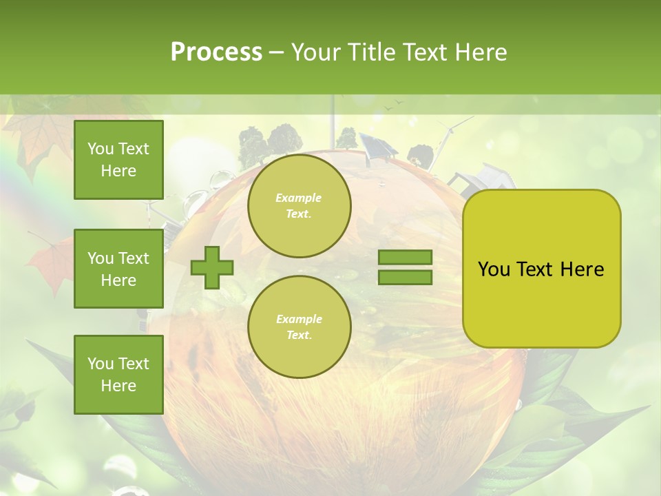 Sphere Leaf Plant PowerPoint Template