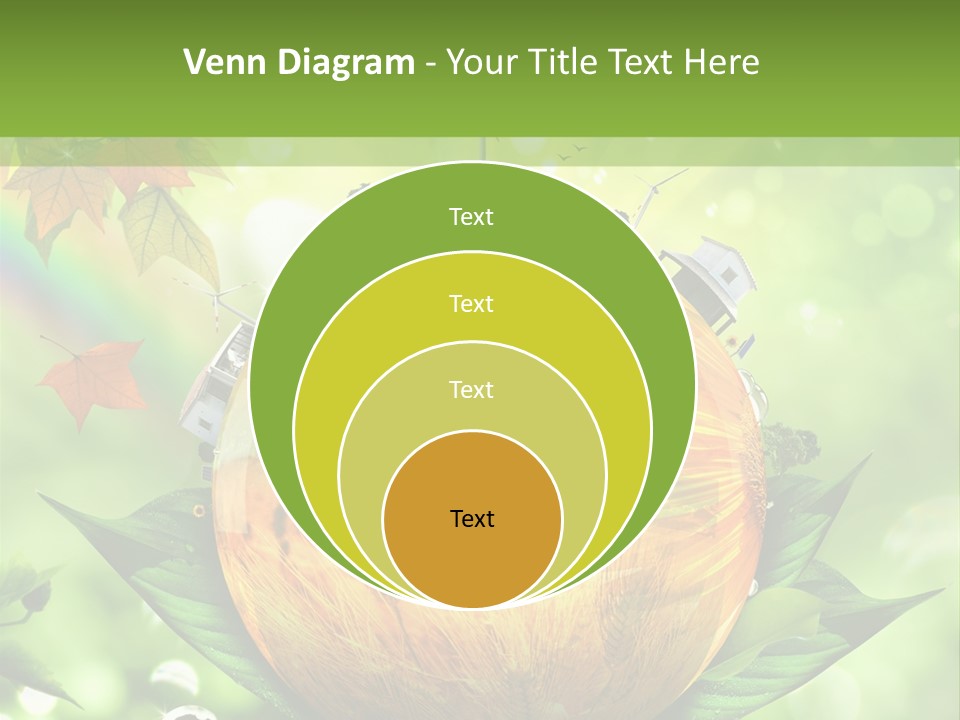 Sphere Leaf Plant PowerPoint Template