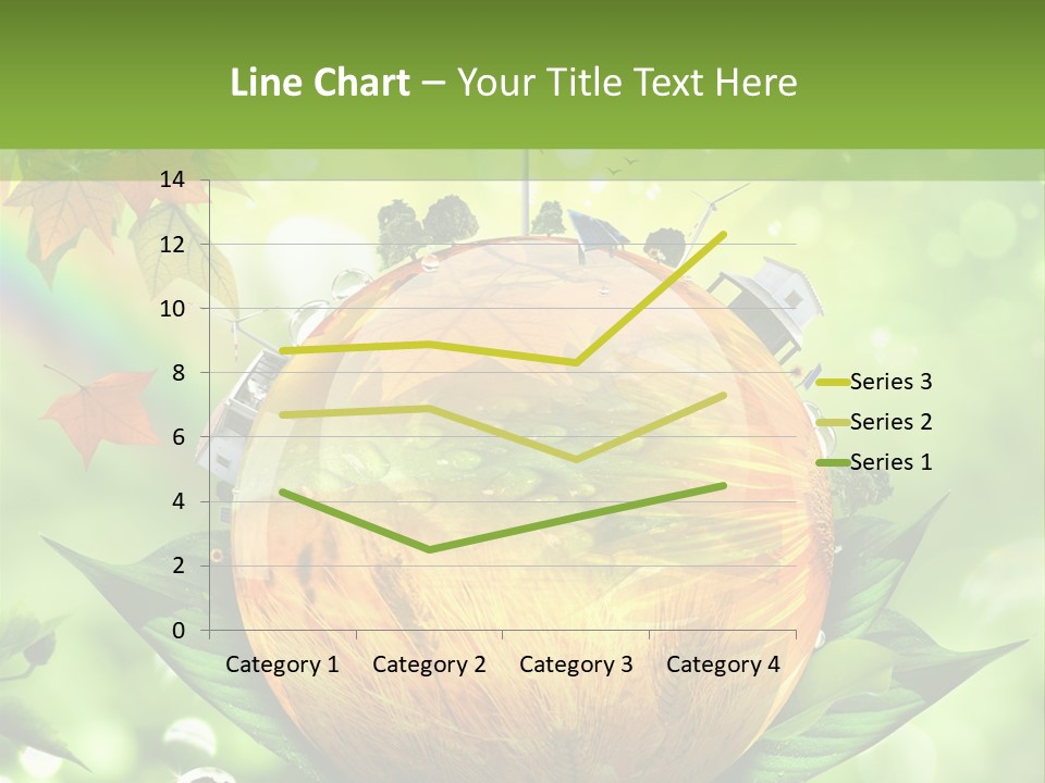 Sphere Leaf Plant PowerPoint Template