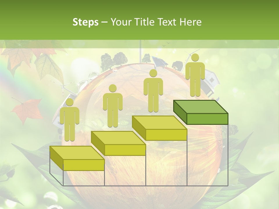 Sphere Leaf Plant PowerPoint Template