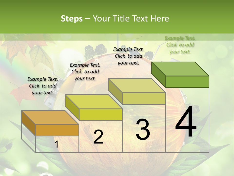 Sphere Leaf Plant PowerPoint Template