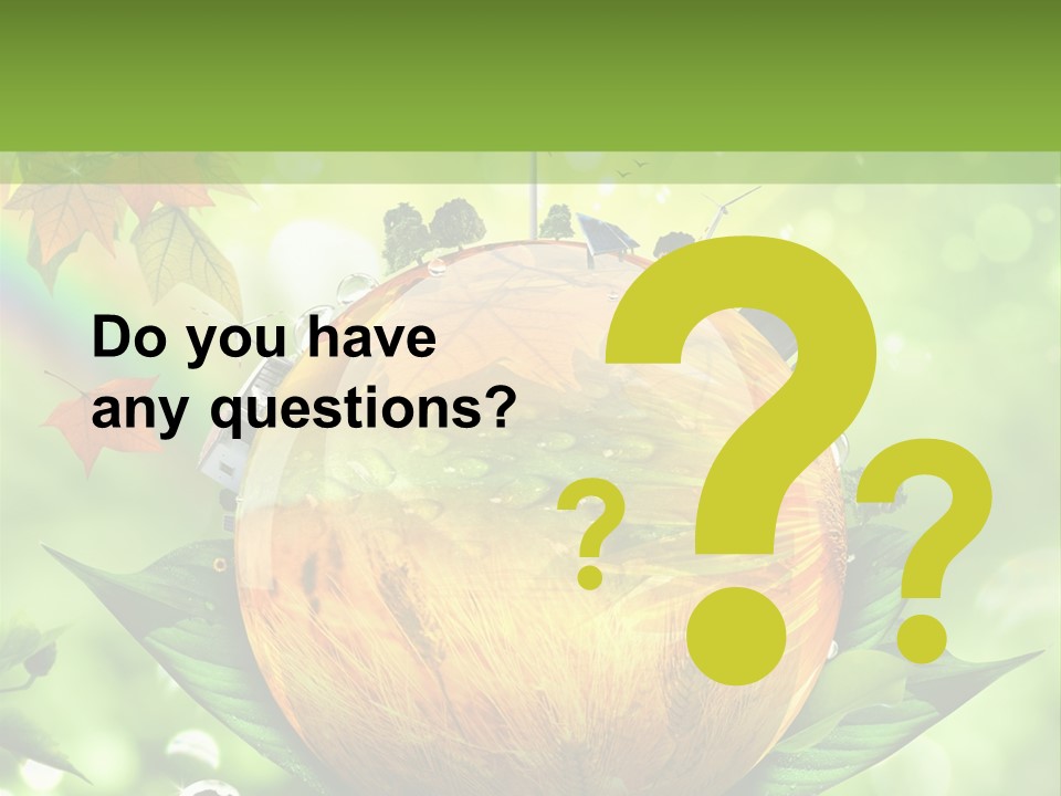 Sphere Leaf Plant PowerPoint Template