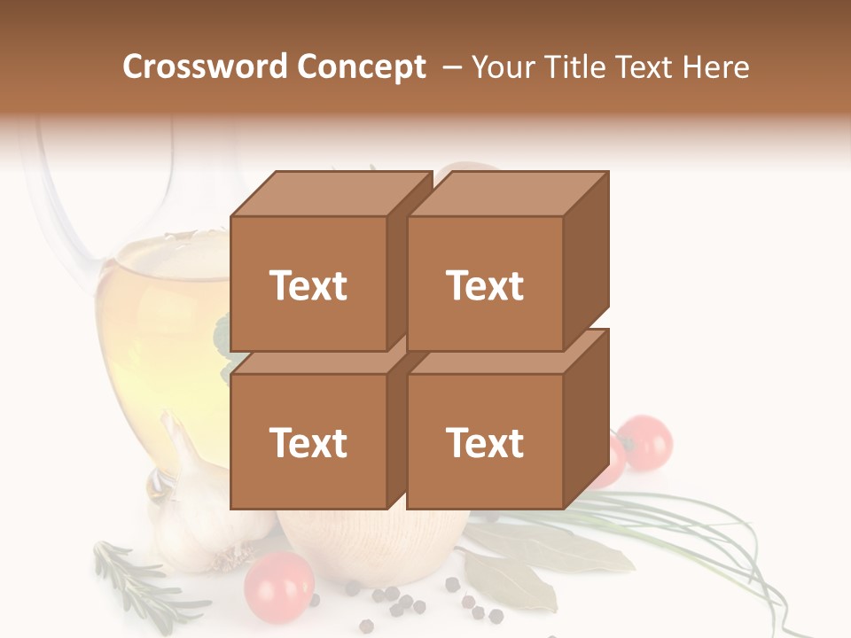 Oil Vitamin Additive PowerPoint Template