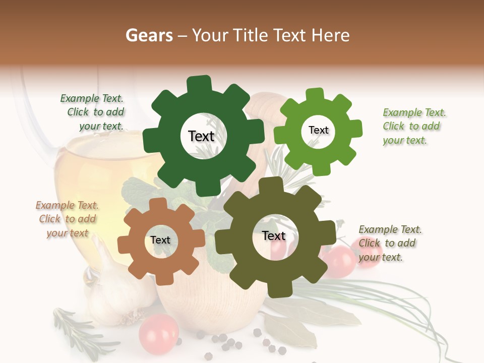 Oil Vitamin Additive PowerPoint Template