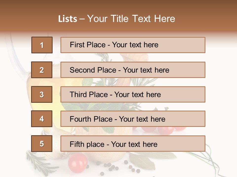 Oil Vitamin Additive PowerPoint Template