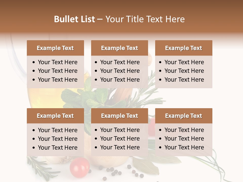 Oil Vitamin Additive PowerPoint Template