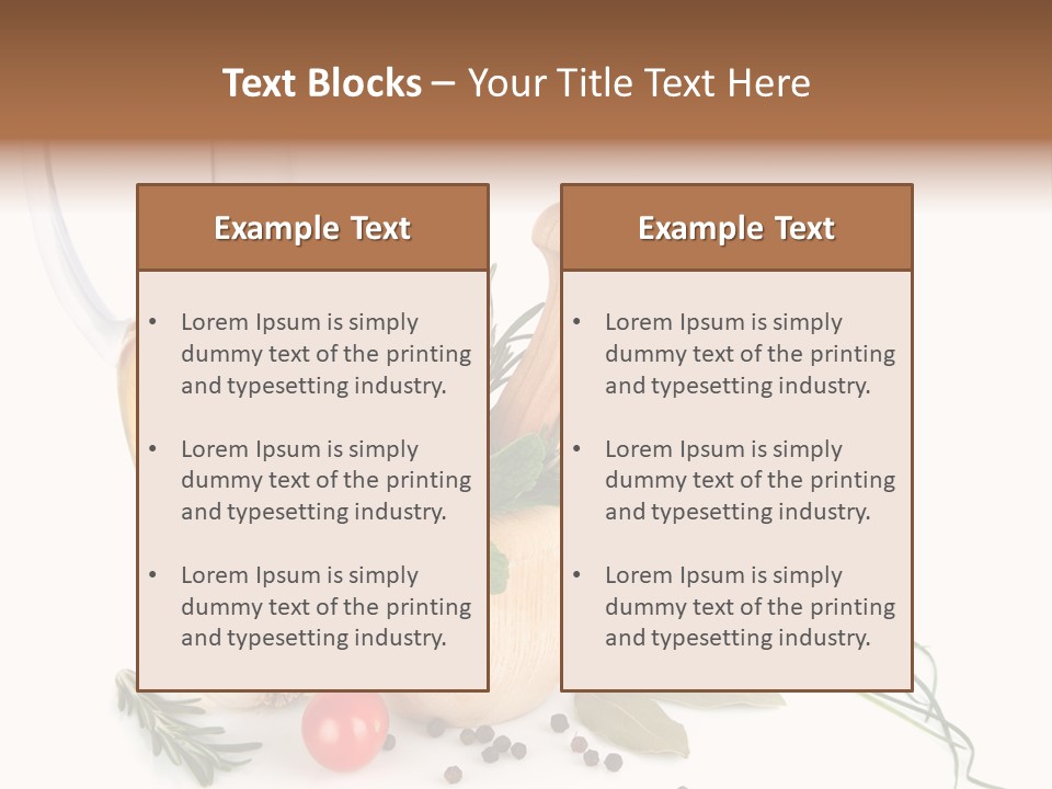 Oil Vitamin Additive PowerPoint Template