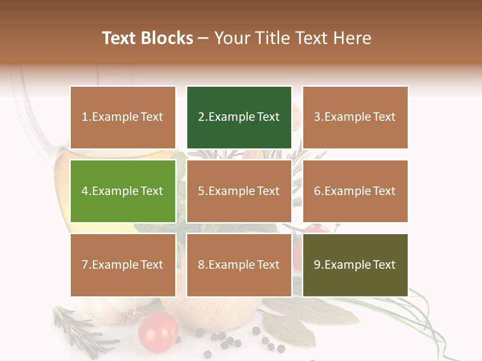 Oil Vitamin Additive PowerPoint Template