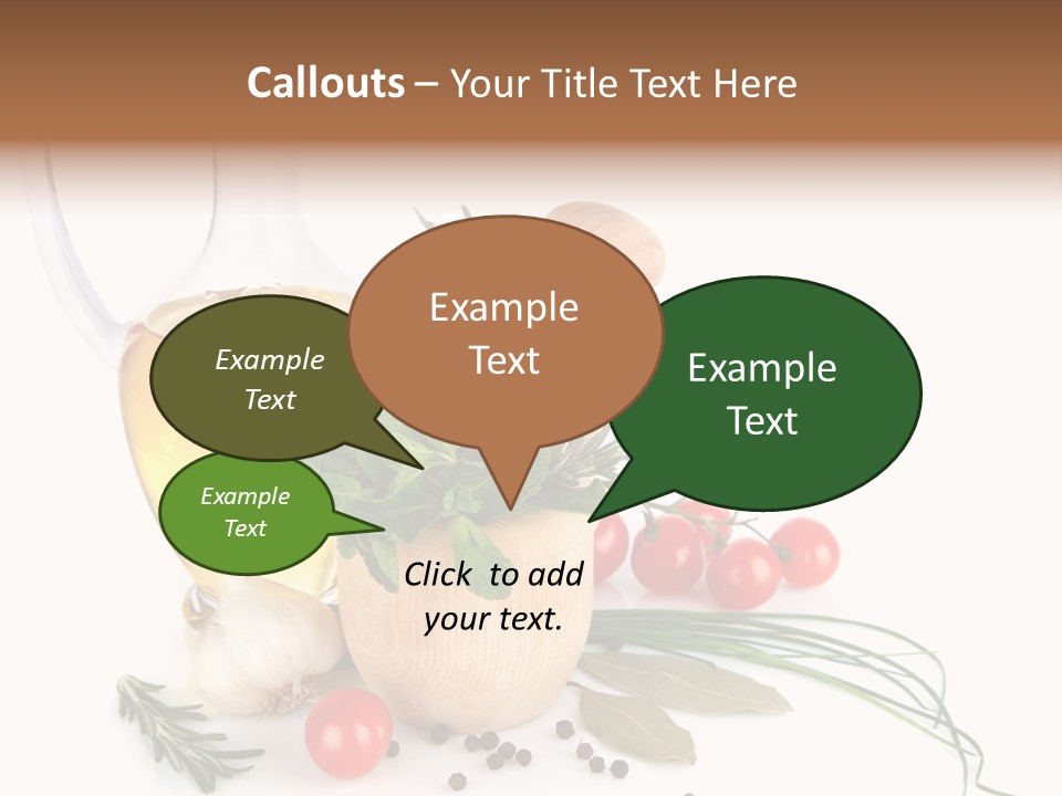 Oil Vitamin Additive PowerPoint Template