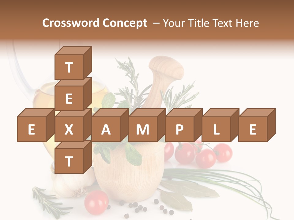 Oil Vitamin Additive PowerPoint Template