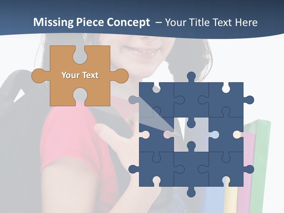 Rucksack Homework Learn PowerPoint Template