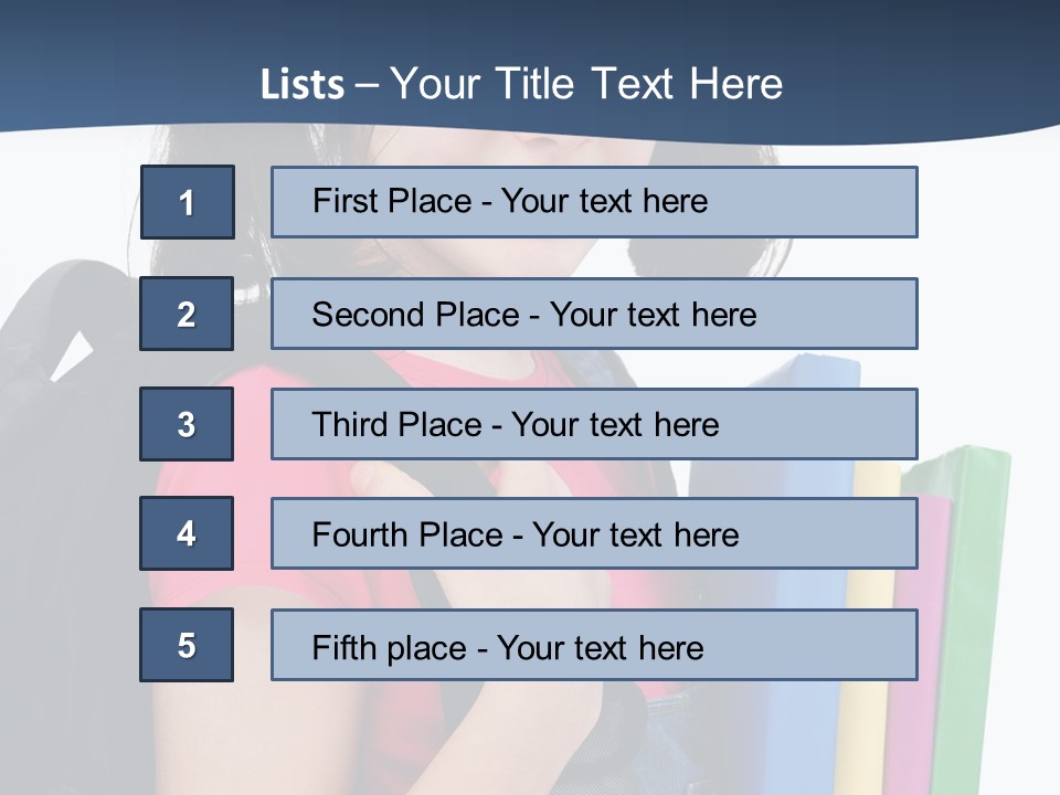 Rucksack Homework Learn PowerPoint Template