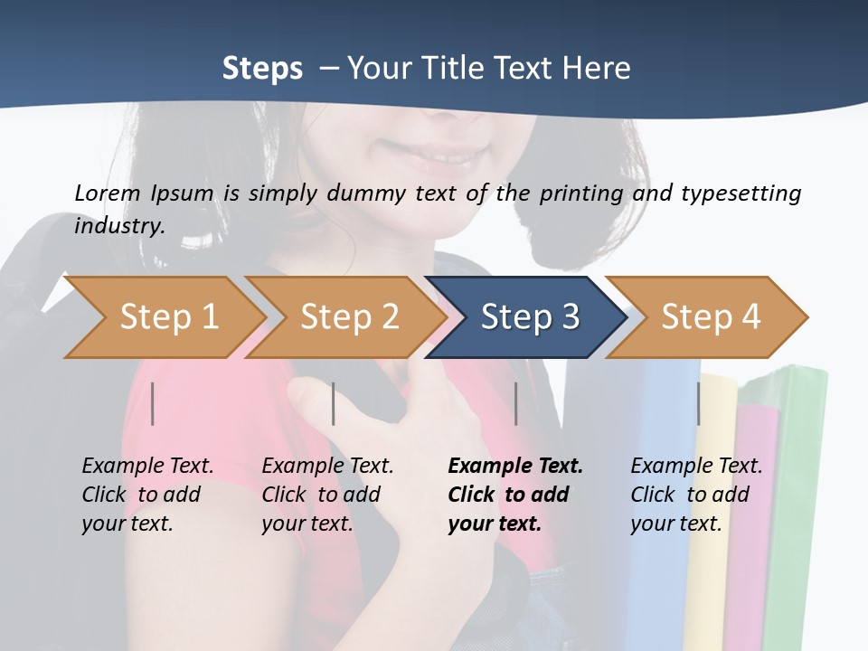 Rucksack Homework Learn PowerPoint Template