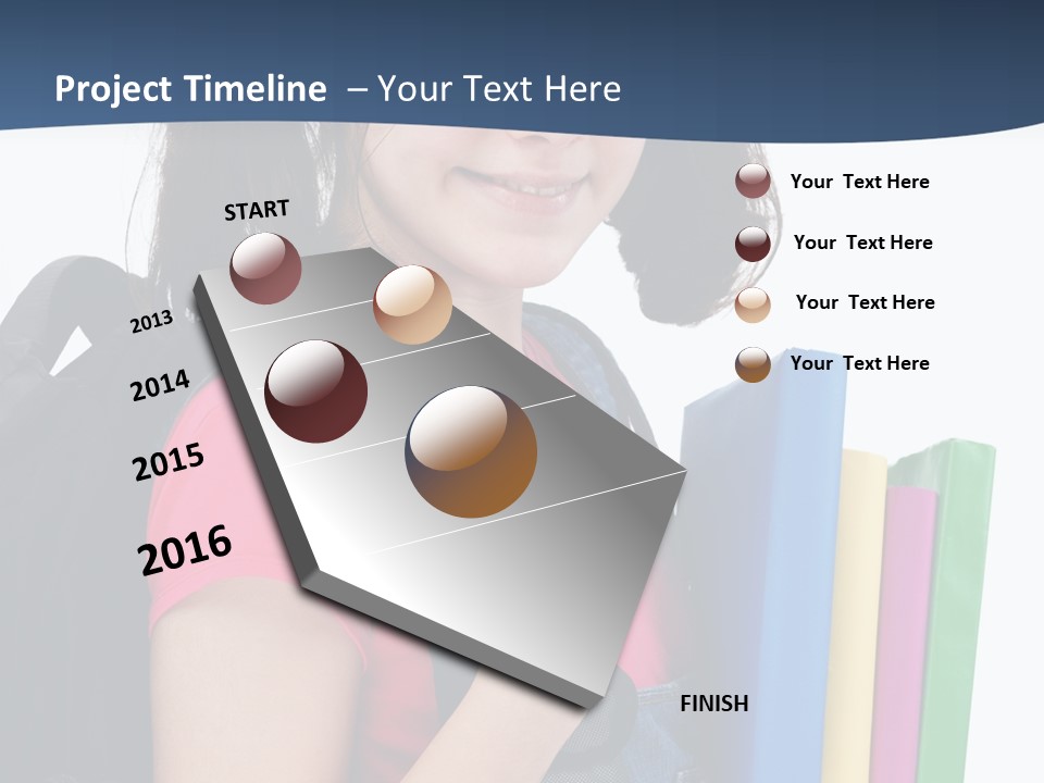 Rucksack Homework Learn PowerPoint Template