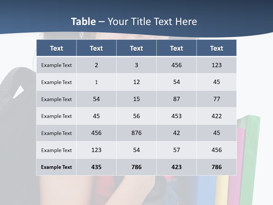 Rucksack Homework Learn PowerPoint Template