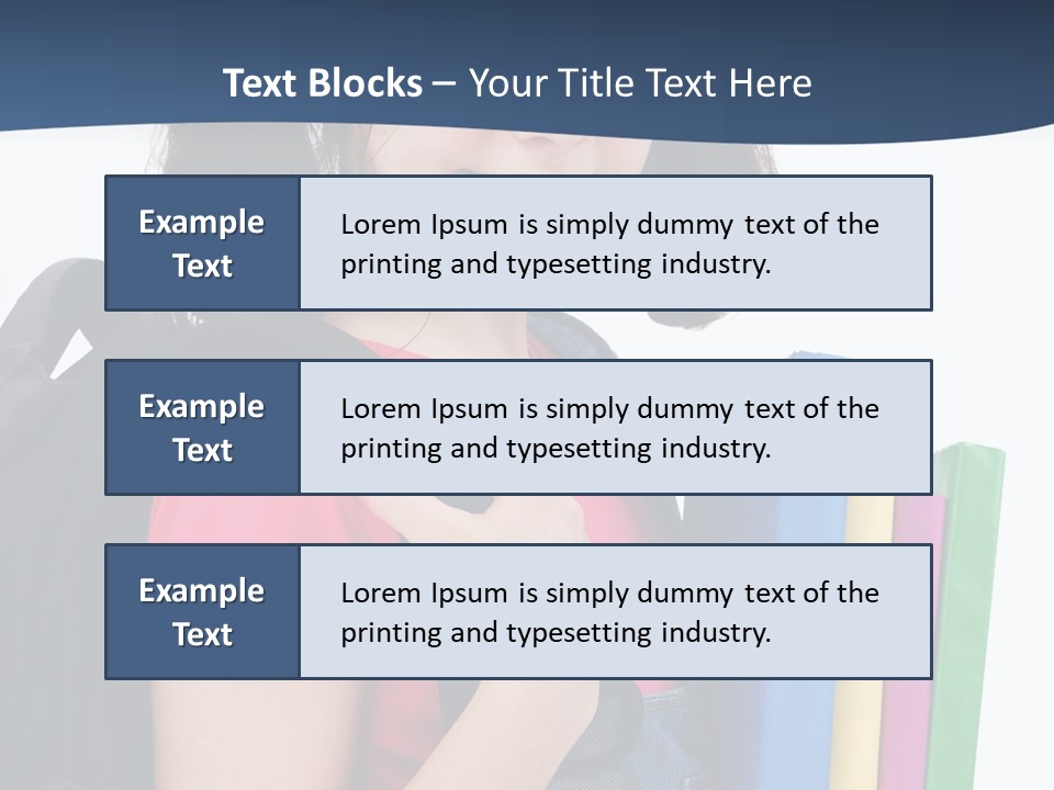 Rucksack Homework Learn PowerPoint Template