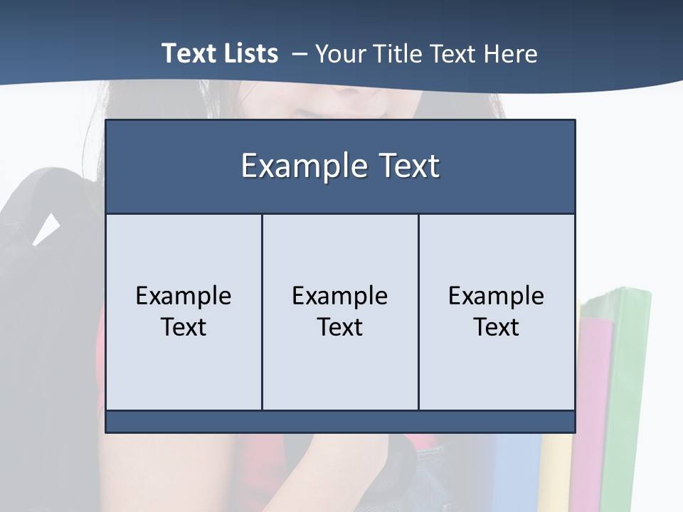 Rucksack Homework Learn PowerPoint Template