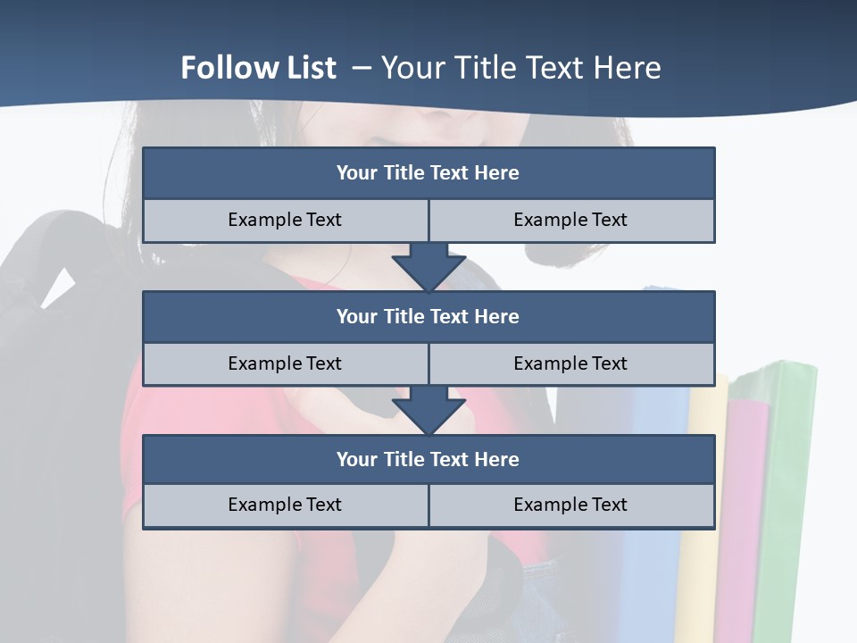 Rucksack Homework Learn PowerPoint Template