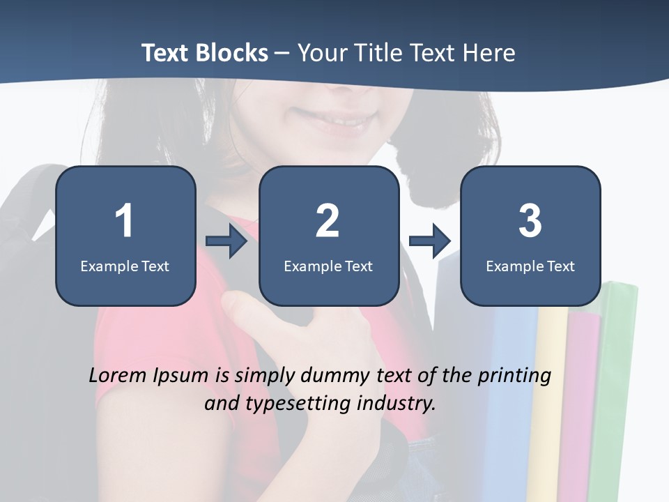 Rucksack Homework Learn PowerPoint Template