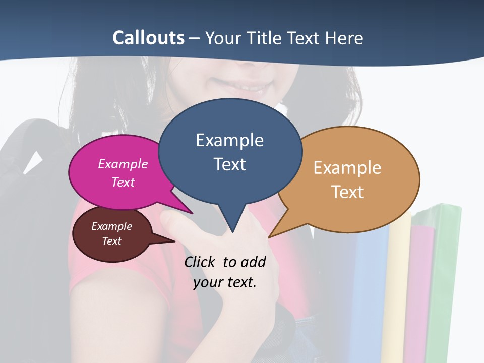 Rucksack Homework Learn PowerPoint Template