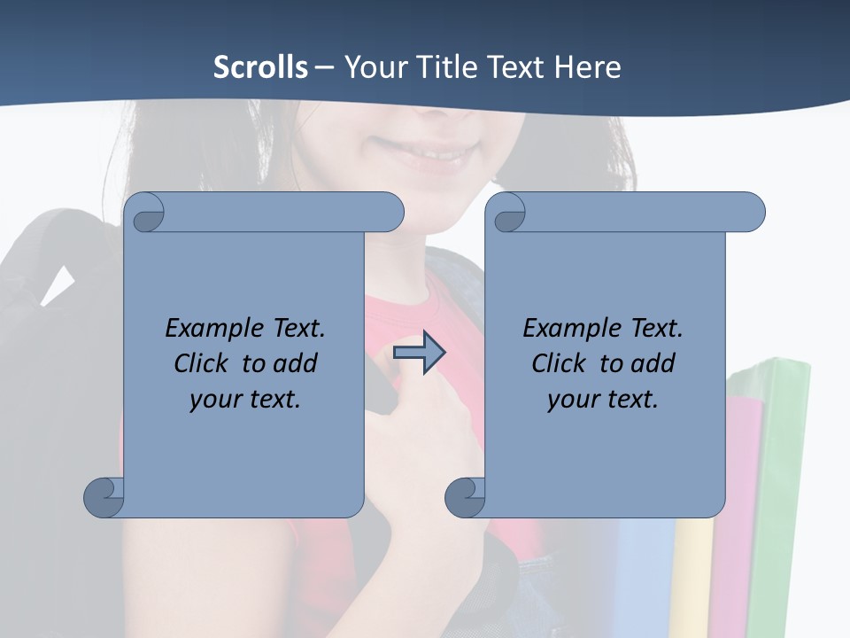 Rucksack Homework Learn PowerPoint Template
