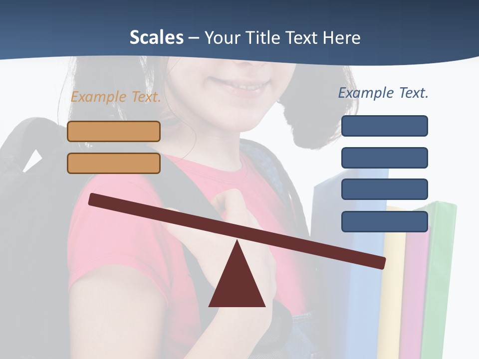 Rucksack Homework Learn PowerPoint Template