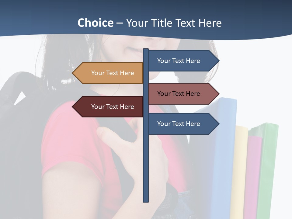 Rucksack Homework Learn PowerPoint Template