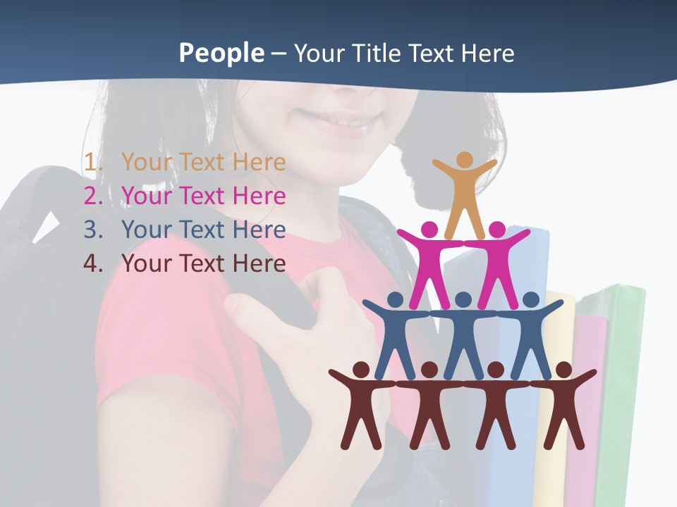 Rucksack Homework Learn PowerPoint Template