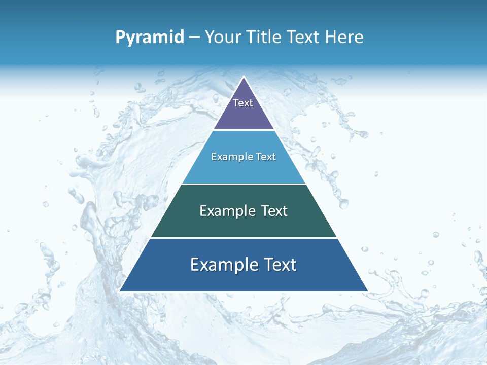 White Background Liquid Splash PowerPoint Template