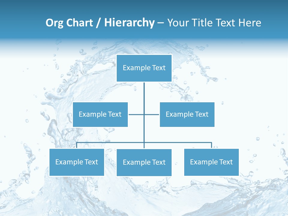 White Background Liquid Splash PowerPoint Template