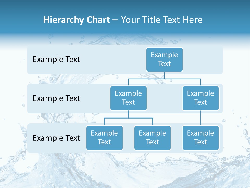 White Background Liquid Splash PowerPoint Template