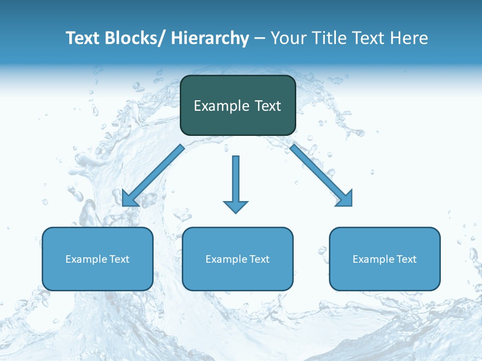 White Background Liquid Splash PowerPoint Template