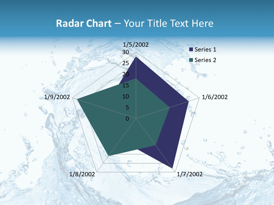 White Background Liquid Splash PowerPoint Template