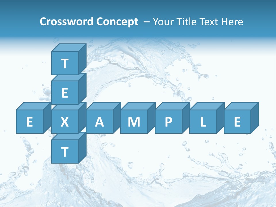 White Background Liquid Splash PowerPoint Template