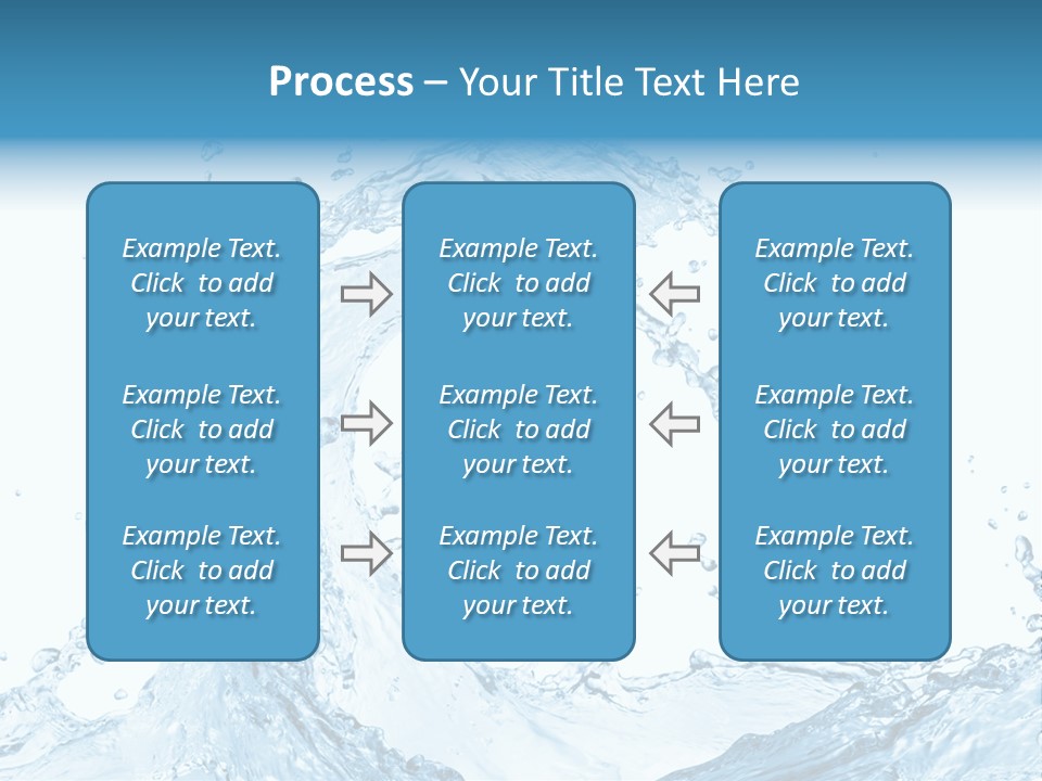 White Background Liquid Splash PowerPoint Template