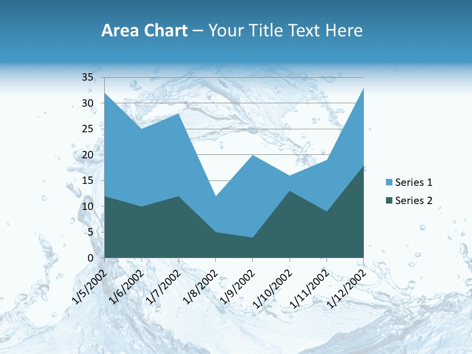 White Background Liquid Splash PowerPoint Template