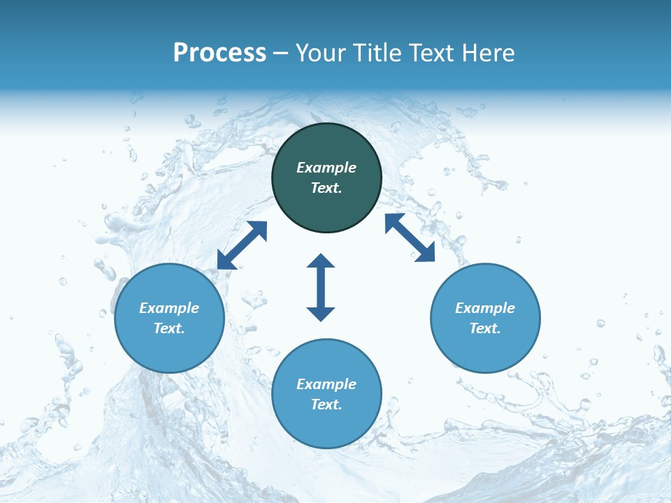 White Background Liquid Splash PowerPoint Template